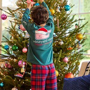 Vineyard Vines Men's Ocean Blue Long Sleeve Tee